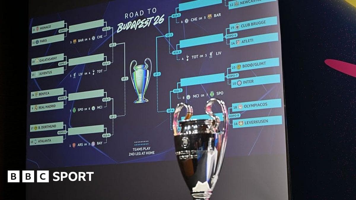 When is Champions League last-16 draw and how does it work?