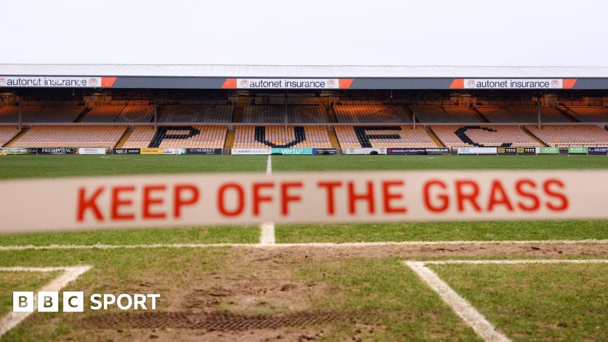 Port Vale v Bristol City FA Cup tie postponed